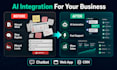 develop ai chatbot, ai website, ai web app, and custom ai software