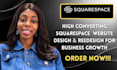 design squarespace website redesign create make fix rebuild edit squarespace seo