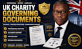 draft UK charity governing documents bylaws and compliance support