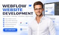 design webflow website webflow website development redesign webflow website