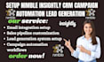 setup nimble insightly CRM campaign automation lead generation management