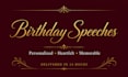 write a personalized speech you will love