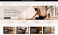 design squarespace fitness studio website barre classes website pilates courses