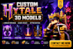 create hytale 3d models minecraft blockbench hytale server plugin logo design