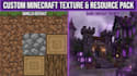 create a custom minecraft texture pack or resource pack for java or bedrock
