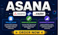 setup asana team management workflow CRM automation dashboard