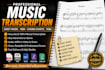 transcribe audio chord charts lead sheets tabs sheet music in 1 hour