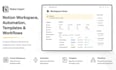 setup notion workspace, automation, templates and workflows