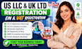 register your US UK llc ein number company registration vat registration