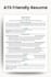 create an ats friendly resume that gets interviews