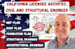 california licensed engineer,garage conversion,full permit,foundation plan