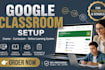 set course curriculum, training manual, online course content, google classroom