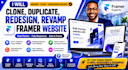 clone framer website duplicate framer website redesign framer website revamp