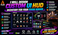 design custom UI hud inventory for your fivem server