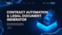 build contract automation and legal document generator saas workflow website