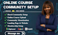 setup skool online community, skool ghl course creation skool community manager