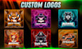 design a custom gaming logo for streamers