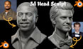 convert 2d image to 3d head bust statues face model obj stl files 3d printing