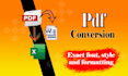 do professional ocr pdf to editable text conversion