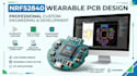 develop nrf52840 wearable smartpatch pcb design