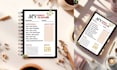 design trending hyperlinked digital planner, and etsy printable planner designs
