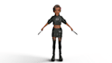 create stylized 3d cartoon character