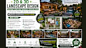 2d 3d backyard landscape design, front yard garden, architect, site plan, patio