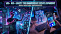 develop immersive VR ar and unity 3d game applications for android and ios
