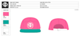 design hat and cap tech pack mockup for manufacturing