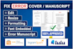 fix error, redesign, edit book cover, ebook cover, amazon kdp manuscript