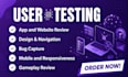 do website app testing user testing QA review usability testing UI UX feedback