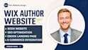 design wix author website, book author, ebook landing page