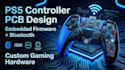 design ps5 game controller pcb with embedded firmware and bluetooth