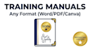 create a professional clear and engaging training manual