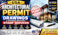 provide USA architectural permit drawings and engineer architect stamp services