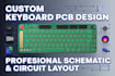 design custom mechanical keyboard pcb with schematic and circuit layout