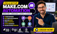 fix make com automation setup make com made com zapier ai agent make com expert