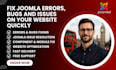 fix joomla errors, bugs and issues on your website quickly