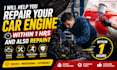 help you repair your car engine within 1hrs will and also repaint
