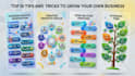 create custom modern business infographics