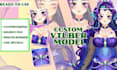 create female anime vtuber model with live2d rigging