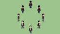 pixel art character top down character sprite sheet animation 16bit game assests