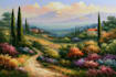 digitally oil painting landscape