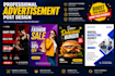 design professional social media advertisement posts