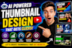 design modern ai generated youtube thumbnails