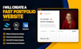 build a modern portfolio website using next js and tailwind CSS
