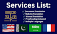 do manual translation in multiple languages accurately