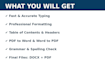 do typing and document formating