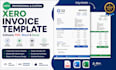 design custom xero invoice template editable PDF word excel