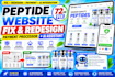 72hrs design peptide website, fix peptide payment processor issues